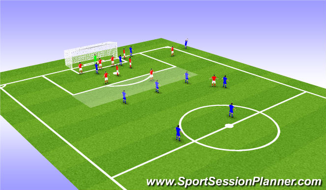 Football/Soccer Session Plan Drill (Colour): Game related practice