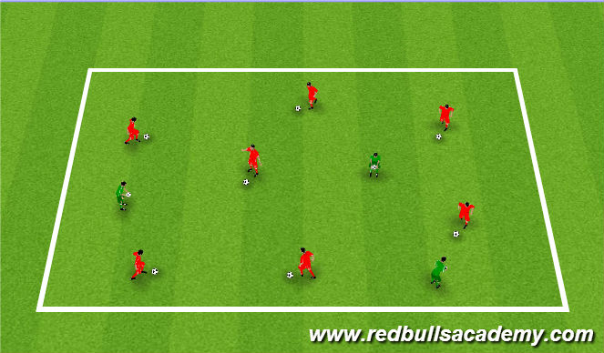 Football/Soccer Session Plan Drill (Colour): Marble Kings