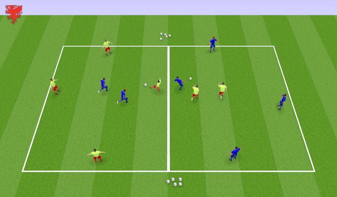 Football/Soccer Session Plan Drill (Colour): Screen 2