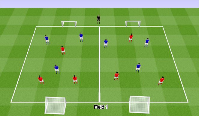 Football/Soccer Session Plan Drill (Colour): Warm Up