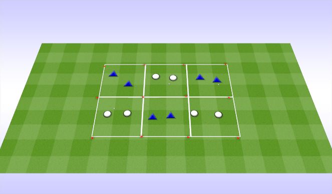 Football/Soccer Session Plan Drill (Colour): Warm up
