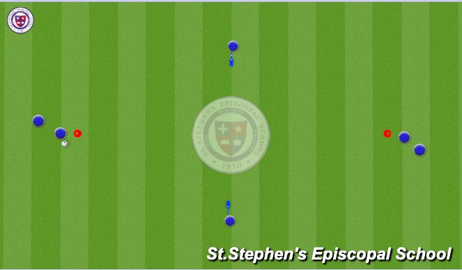 Football/Soccer Session Plan Drill (Colour): combo& Show and Go