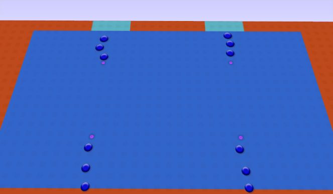 Futsal Session Plan Drill (Colour): 3 lignes