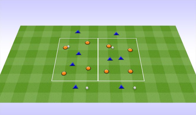 Football/Soccer Session Plan Drill (Colour): Main Part 2