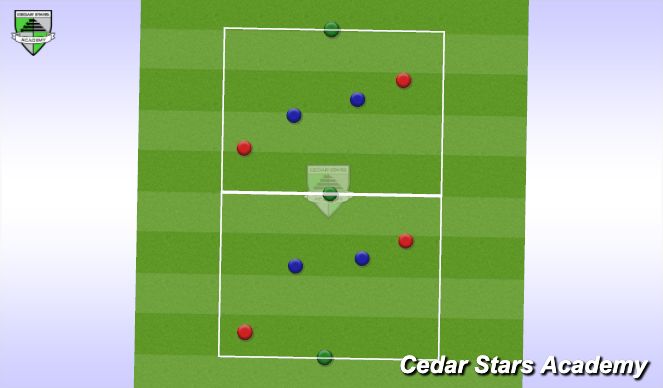 Football/Soccer Session Plan Drill (Colour): Warm Up
