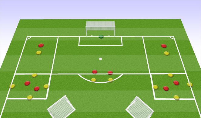 Football/Soccer Session Plan Drill (Colour): Crossing Boxes 2