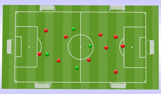 Football/Soccer Session Plan Drill (Colour): Chase Game 1