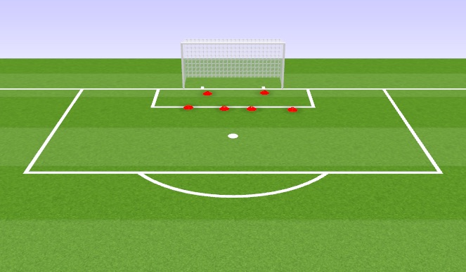 Football/Soccer Session Plan Drill (Colour): Cross Ball Warm Up 