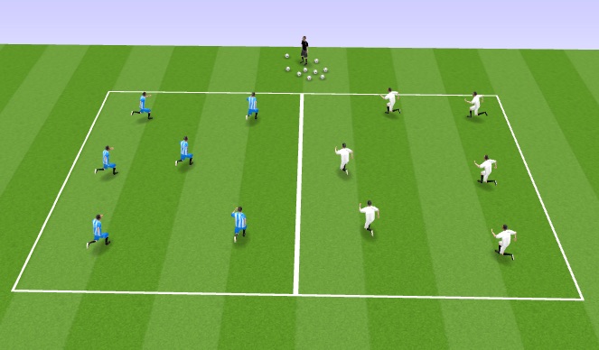 Football/Soccer Session Plan Drill (Colour): Passing Away From Pressure