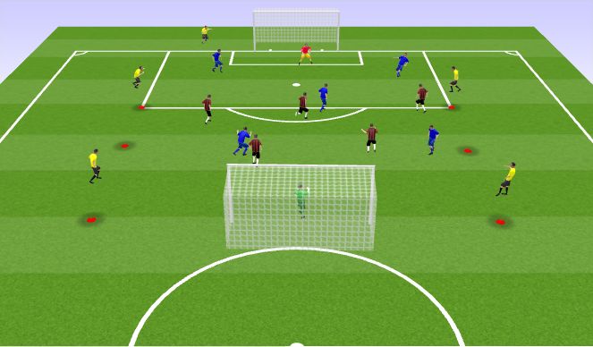Football/Soccer Session Plan Drill (Colour): Spil: