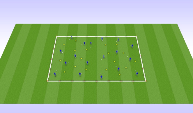 Football/Soccer Session Plan Drill (Colour): Ball Mastery