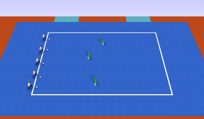 Futsal Session Plan Drill (Colour): Spider Soccer