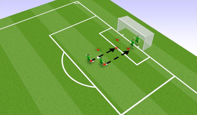 Football/Soccer Session Plan Drill (Colour): Warm up