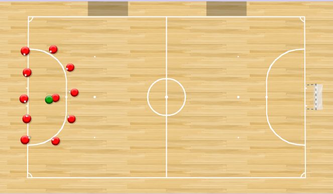 Futsal Session Plan Drill (Colour): Warm-up