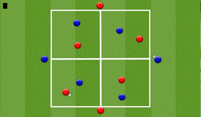Football/Soccer Session Plan Drill (Colour): Warm Up