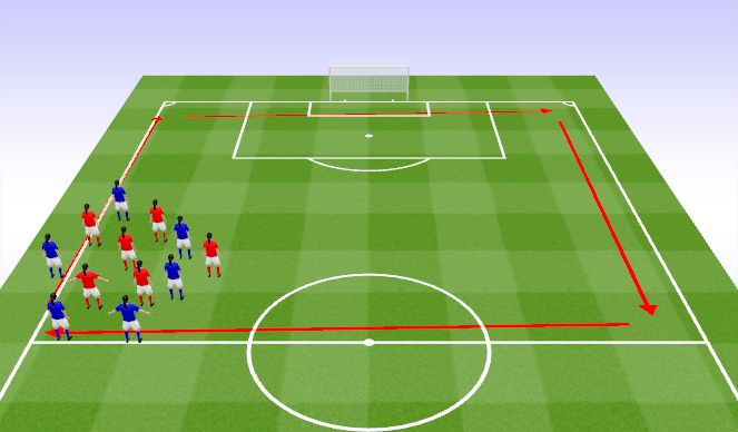 Football/Soccer Session Plan Drill (Colour): Cool Down