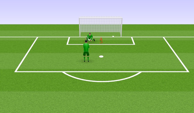 Football/Soccer Session Plan Drill (Colour): Power Dive Warm Up 