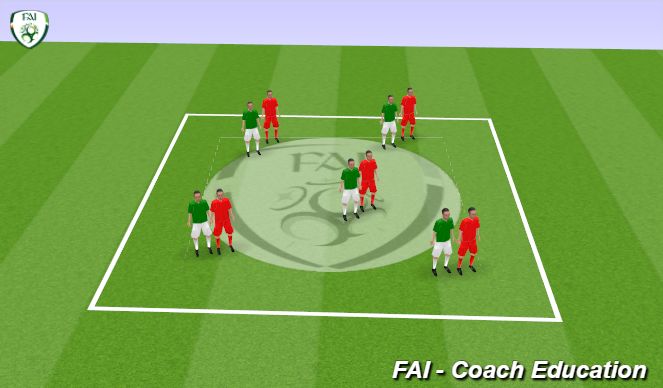 Fútbol Ejercicio del Plan de Sesiones (Color): Strength Work (5 mins)