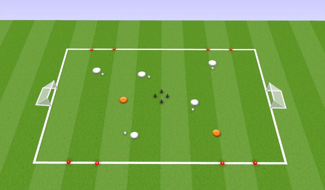 Football/Soccer Session Plan Drill (Colour): Chase Game