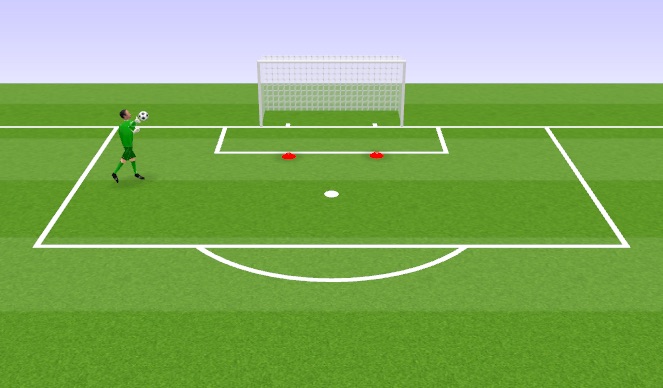Football/Soccer Session Plan Drill (Colour): Cross ball Warm Up 