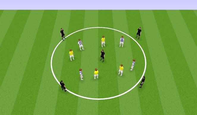 Football/Soccer Session Plan Drill (Colour): Cirkelpossession
