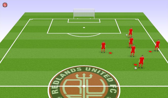 Football/Soccer Session Plan Drill (Colour): Passing Practice