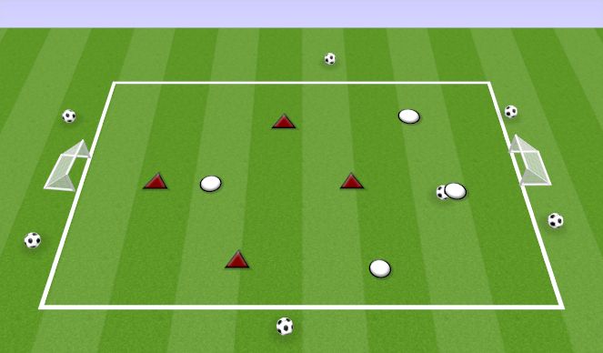 Football/Soccer Session Plan Drill (Colour): SMALL SIDED GAMES: 1 TOUCH OR 3 TOUCHES