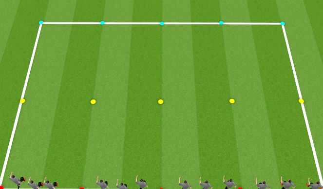 Football/Soccer Session Plan Drill (Colour): Warm Up