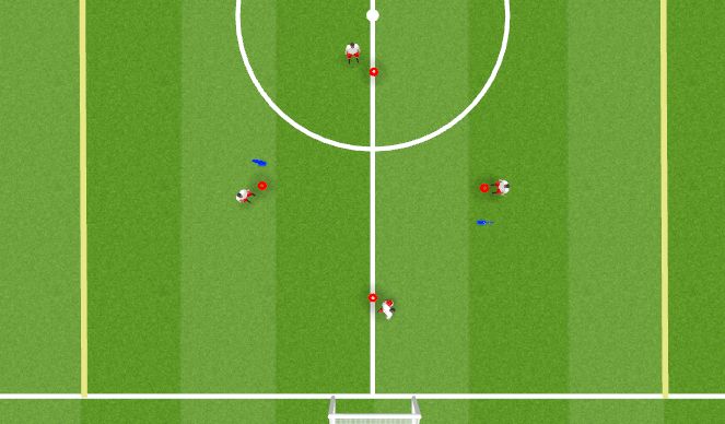 Football/Soccer Session Plan Drill (Colour): Animation