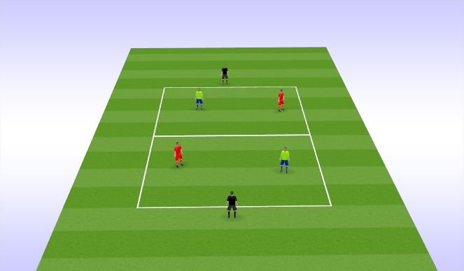 Football/Soccer Session Plan Drill (Colour): Playing through