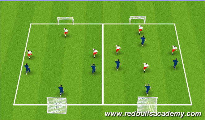 Football/Soccer Session Plan Drill (Colour): SSG
