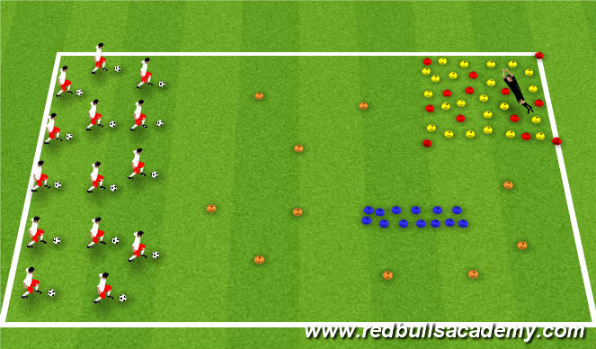 Football/Soccer Session Plan Drill (Colour): Sleeping Giant