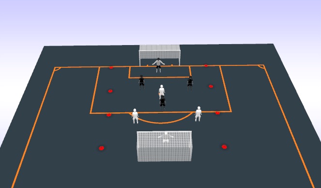 Football/Soccer Session Plan Drill (Colour): Litet spel