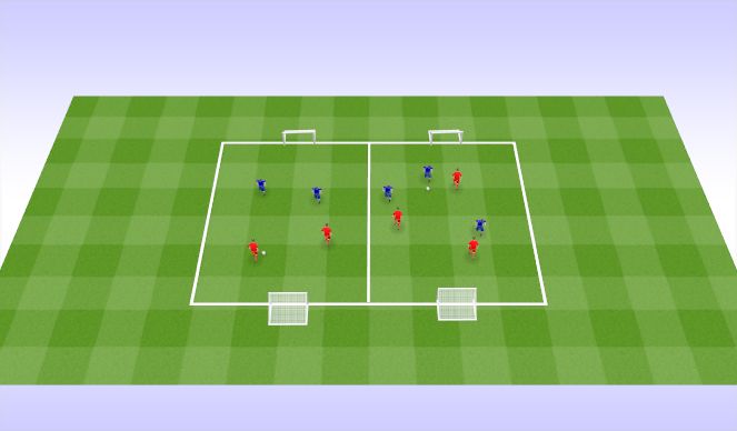 Football/Soccer Session Plan Drill (Colour): Field Set Up/Arrival Activity