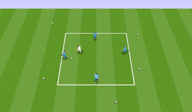 Football/Soccer Session Plan Drill (Colour): Rondos