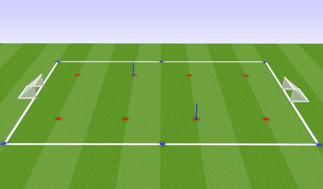 Football/Soccer Session Plan Drill (Colour): Field Layout