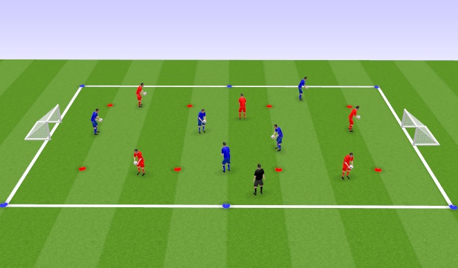 Football/Soccer Session Plan Drill (Colour): Juggling