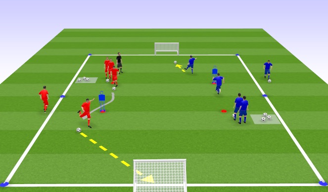 Football/Soccer Session Plan Drill (Colour): Technical Practice