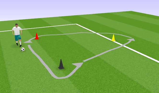 Football/Soccer Session Plan Drill (Colour): ARRIVAL 