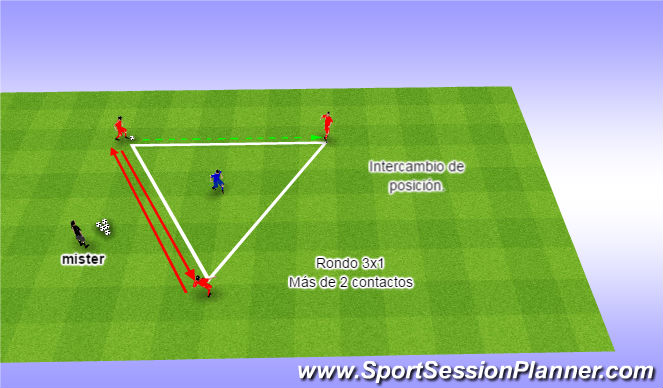 Football/Soccer Session Plan Drill (Colour): control 1
