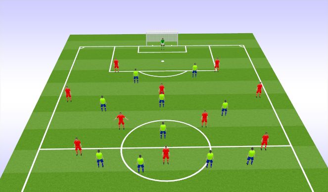Football/Soccer Session Plan Drill (Colour): Block 2