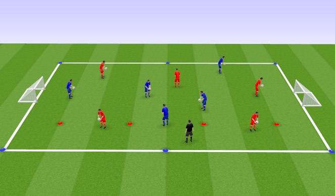 Football/Soccer Session Plan Drill (Colour): Juggling