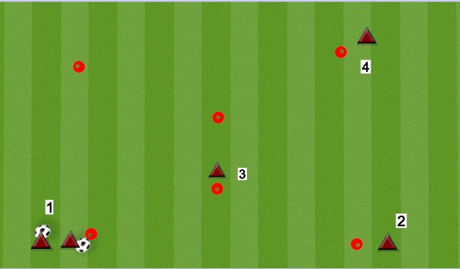 Football/Soccer Session Plan Drill (Colour): West Brom Passing Warm Up #1