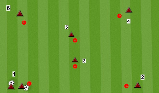 Football/Soccer Session Plan Drill (Colour): West Brom Passing Warm Up #2