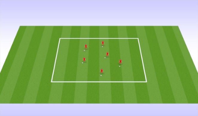 Football/Soccer Session Plan Drill (Colour): Ball Manipulation - Turning (Unopposed)