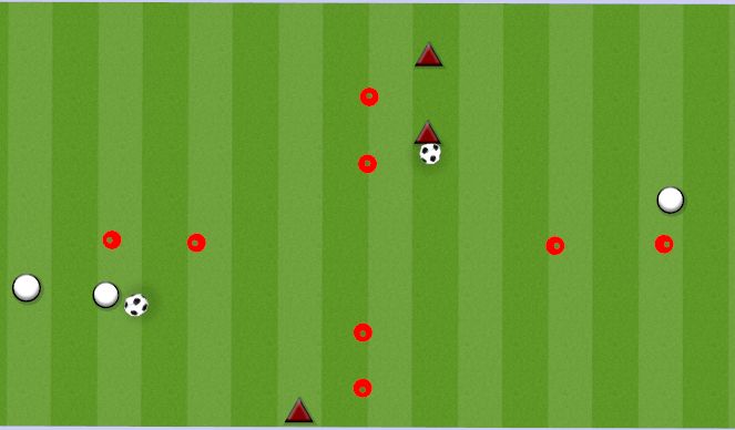 Football/Soccer Session Plan Drill (Colour): DRIBBLING WARM UP: RUNNING WITH BALL (LEICESTER CITY)