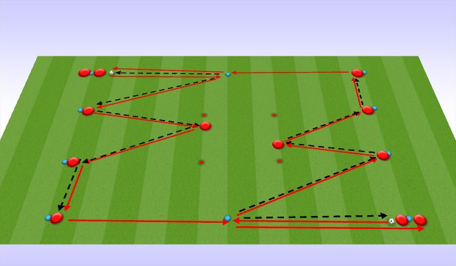 Football/Soccer Session Plan Drill (Colour): Switching Play Passing Practice 