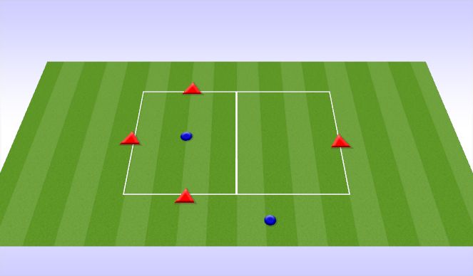 Football/Soccer Session Plan Drill (Colour): 3v1 Transitional Rondo