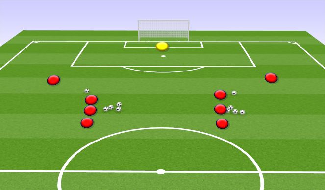Football/Soccer Session Plan Drill (Colour): Animation 2