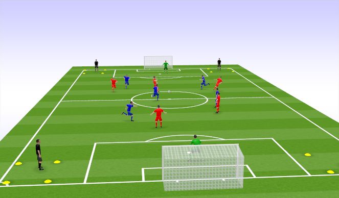 Football/Soccer Session Plan Drill (Colour): Switching Play